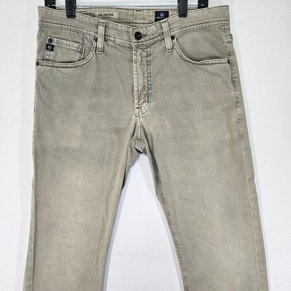 AG Adriano Goldschmied The Protege Straight leg Pants Gray‎ Size 31x34
